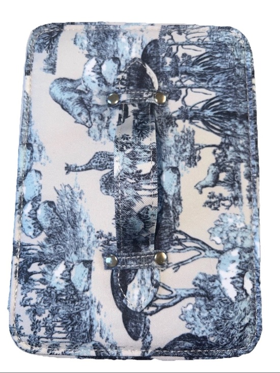 Dior Around The World Vanity Cosmetic Travel Case Toile Print Mirror - Picture 10 of 15